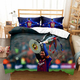 Funda De Edredón Y Fundas De Almohada De Lionel Messi, Doble