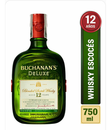 Whisky Buchanas Deluxe - mL a $187