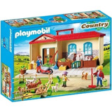 Playmobil Granja Maletín Con Figuras Y Animales 4897 Pg