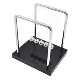 Renashed Newtons Cradle Balance Balls Con Base De Madera Met