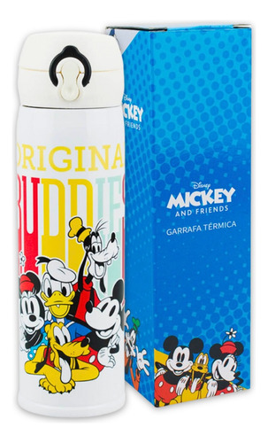 Garrafa Térmica Mickey Minnie Mouse 400ml Disney Original 