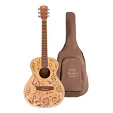 Guitarra Acústica Bamboo Ga-38 Diseños Incluye Funda