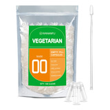 Cápsulas Vacías Vegetarianas 100 Unidades Con Cuchara Micro,