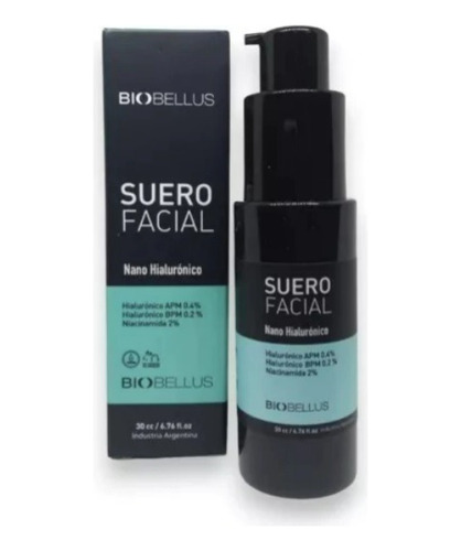 Suero Facial Anti Age Acido Nano Hialuronico Biobellus 30cc