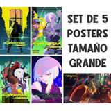 Poster Set 5 Cyberpunk Edgerunners Serie Cyber Punk 2077+ St