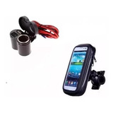 Kit Toma 12v Usb + Porta Celular Gps Moto Bitemarket