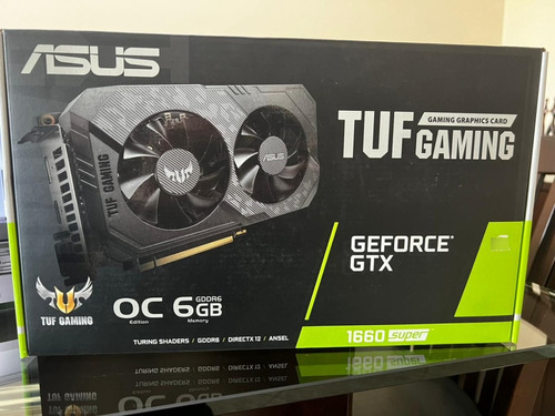 Só Caixa - Placa De Vídeo Asus Tuf Gaming Gtx 1660 Super