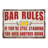 Vintage Bar Rulels Carteles De Chapa S Carteles De L Di...