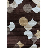 Alfombra Carpeta Moderna Marron Moons Jdl 120x170cm Kreatex