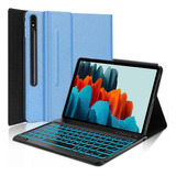 Funda Con Teclado Yehobu / Para Galaxy Tab 12.4  / Blue