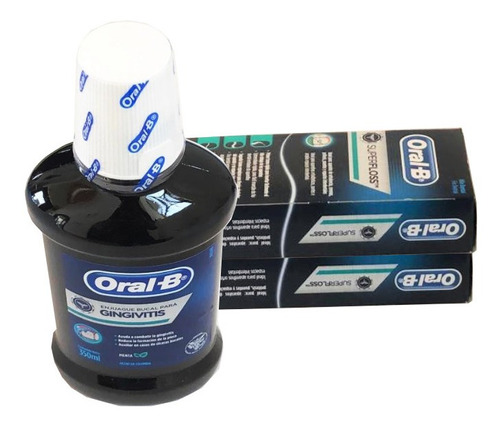 Paquete Oral B De Enjuague Gingivitis Con 2 Hilos Superfloss