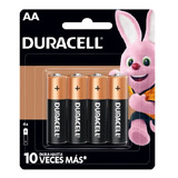 Pilha Aa Duracell Copper And Black Mn1500 Kit De 4 Unidades