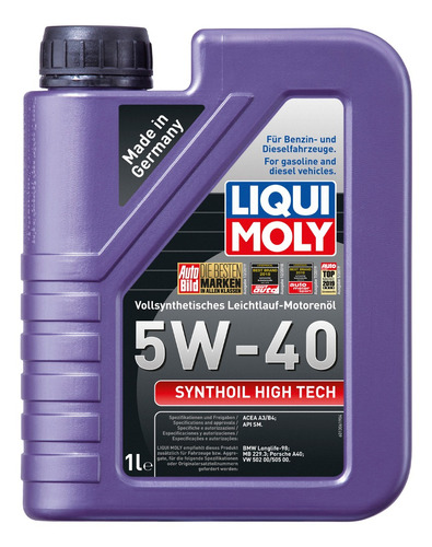 Synthoil 5w40 Aceite 100% Sintetico P/motores Liqui Moly 1lt