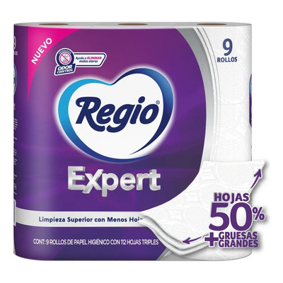Papel higiénico Regio Expert triple hoja 100 m de 1 u | MercadoLibre