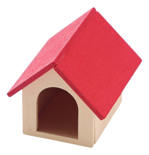 1/12 Escala Miniatura Mascota Perro Gato Simulación Rojo