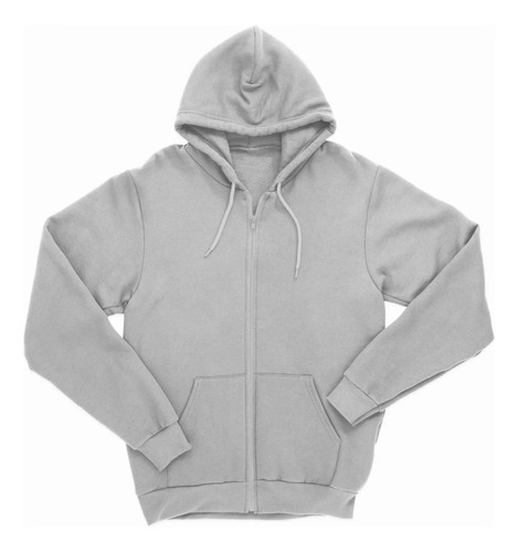 Sudadera Con Gorro Y Cierre Algodon Hoodie Unisex Colores
