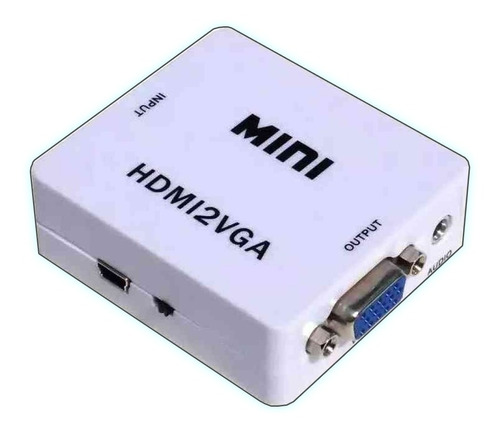 Adaptador Vga A Hdmi + Audio Caja 