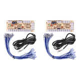 2 Tarjetas De Circuito Tipo Joystick Diy Arcade, Usb, Mando