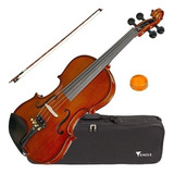 Violino Eagle Montado Em Ébano Ve144 + Estojo + Arco + Breu