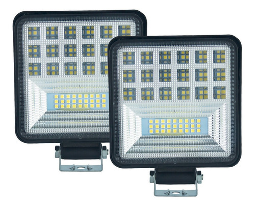 Par De Faros 42 Leds Luz Blanca Tunelight 168w Universales