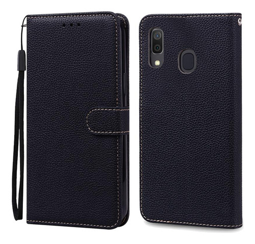 Funda De Piel Tipo Cartera Con Tapa Para Samsung Galaxy A40