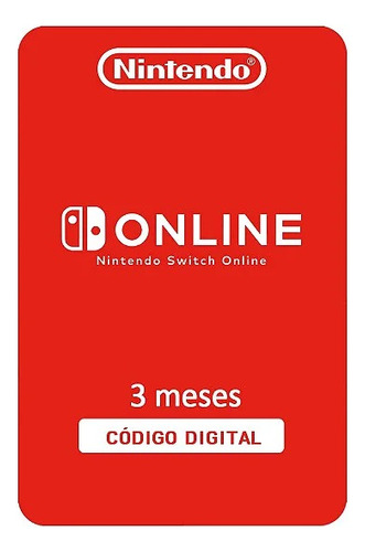 Cartão Nintendo Switch Online 3 Meses Região Brasil