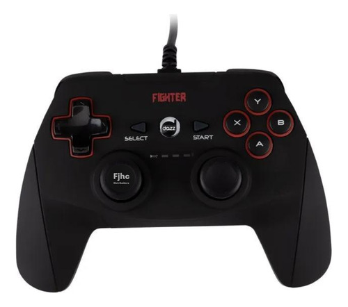 Controle Manete Usb Gamer Com Fio Analógico Ps3 Pc Notebook