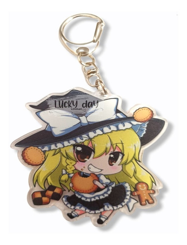 Llavero Acrilico Doble Vista Marisa Kirisame Touhou Project 