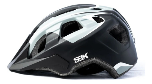 Casco Para Bicicleta Sbk S302 Mate Urbano / Mtb / Monopatin Color Negro Y Gris Talle M