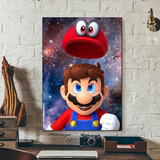 Cuadro Decorativo Mario Odyssey Nintendo Gaming Canvas Arte