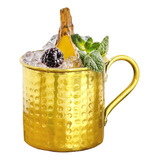 Caneca Dourada 350 Ml Golden Miami Martelada