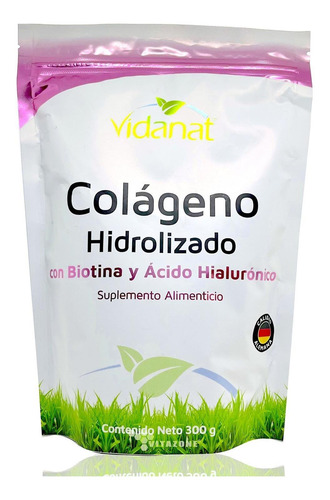 Colageno Hidrolizado Puro, Biotina, Acido Hialurónico 300 Gr