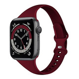 Malla Para Apple Watch 42/44/45mm Se-7a1 - Slim Wine Red