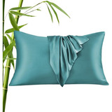 Funda Almohada Fría Bambú 600 Hilos, Set 2, Teal