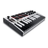 Controlador Akai Mpk Mini Mk3 Teclado 25 Teclas -blanco