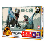 Quebra Cabeça 200pç Jurassic World-blue & Beta Velociraptors
