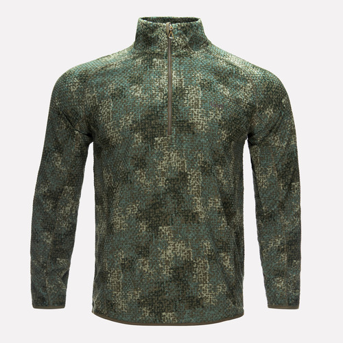 Poleron Hombre Lippi Jacaranda Nano-f 1/4 Zip Print Verde Mu