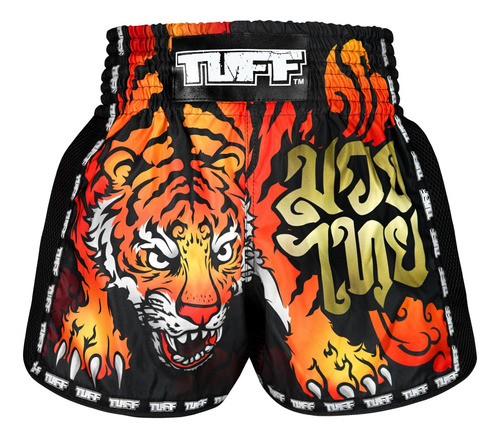 Short De Muay Thai Tuff Msc125-blk