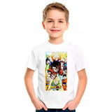 Camiseta Camisa Desenho Dragon Ball Z Moleton Infantil36