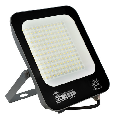 Potente Reflector Led 100w Panel Solar Exteriores 10 Piezas