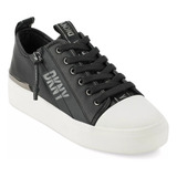 Tenis Mujer Dkny Chaney Casuales Plataforma Sneakers Negro