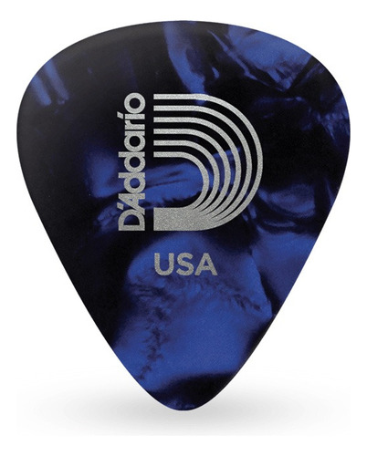 Palheta Celulóide Azul Perolada Pesada D'addario 1cbup6-10