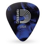 Palheta Celulóide Azul Perolada Pesada D'addario 1cbup6-10