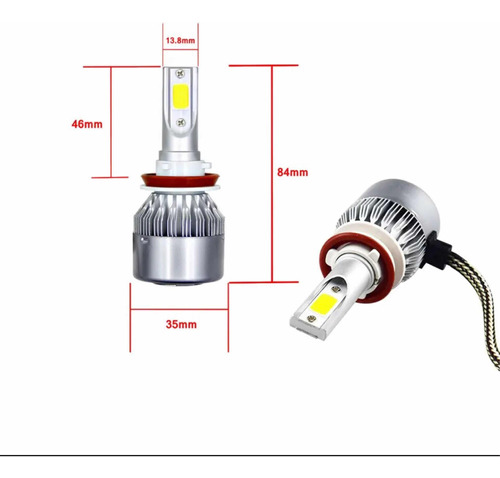 Bombillos Led H11 H8 H9 6000k Kit Foto 3