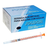 Seringa Insulina  Botox 1ml  Agulha 13mm X 0,45mm 100un