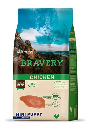 Bravery Chicken Mini Puppy Raza Pequeña 2kg