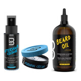 Combo Barberia After Shave + Aceite Para Barba + Cera Level3