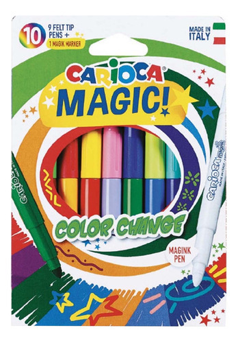 Plumones Carioca Magic Cambian Color (10 Colores)