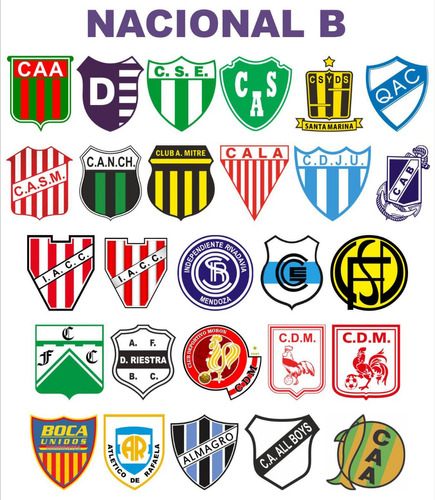 Escudos Futbol Argentino A! Impecables!! Vinilos - Vectores.