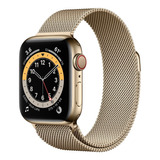 Apple Watch Series 6 40 Acero Gold Milanese Loop Gps 4g